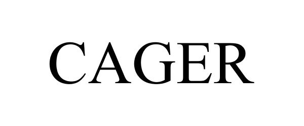 Trademark Logo CAGER