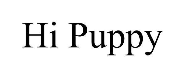 Trademark Logo HI PUPPY