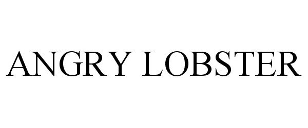 Trademark Logo ANGRY LOBSTER