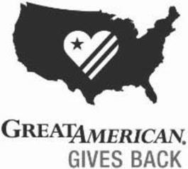 Trademark Logo GREAT AMERICAN. GIVES BACK