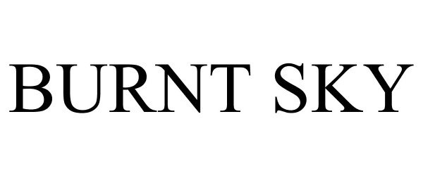 Trademark Logo BURNT SKY