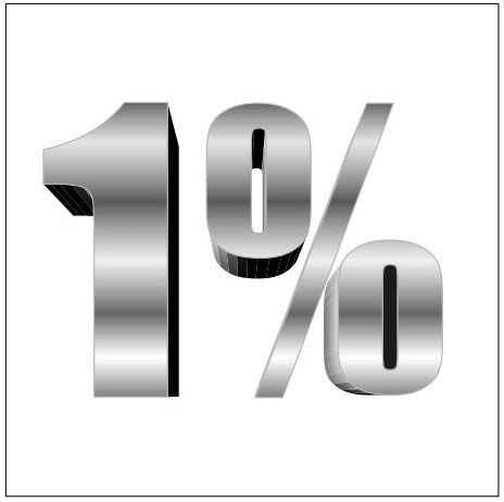 1%