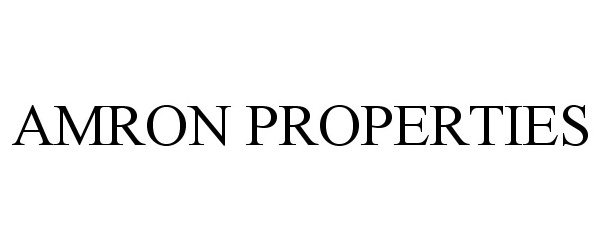 Trademark Logo AMRON PROPERTIES