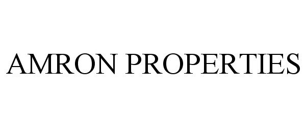  AMRON PROPERTIES