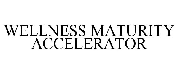  WELLNESS MATURITY ACCELERATOR