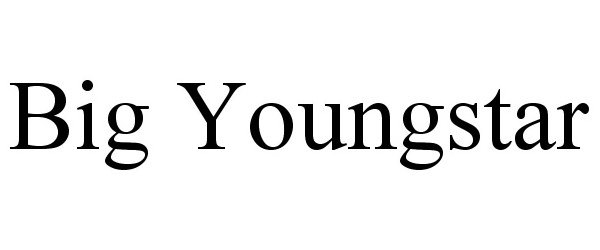 Trademark Logo BIG YOUNGSTAR