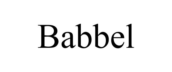 Trademark Logo BABBEL