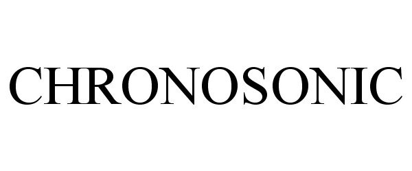 Trademark Logo CHRONOSONIC