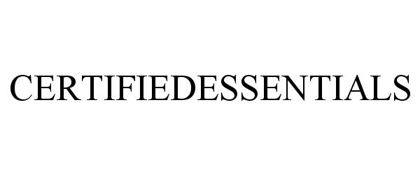 Trademark Logo CERTIFIEDESSENTIALS