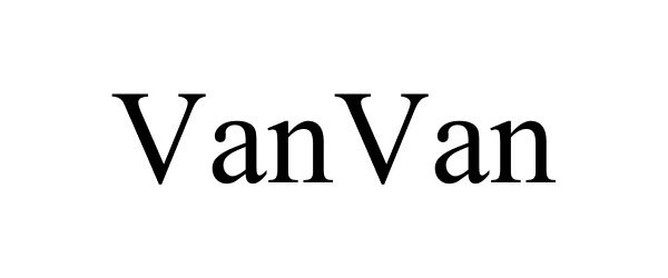 Trademark Logo VANVAN