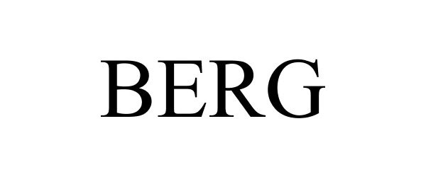 Trademark Logo BERG