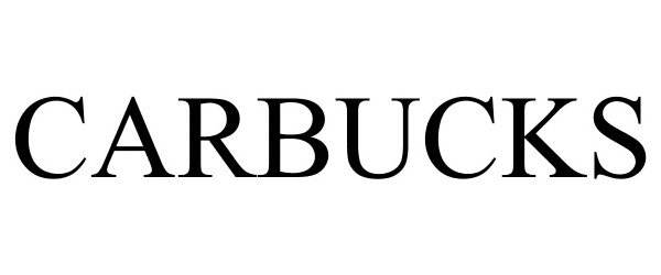 Trademark Logo CARBUCKS