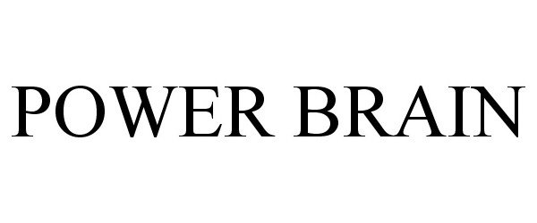 Trademark Logo POWER BRAIN