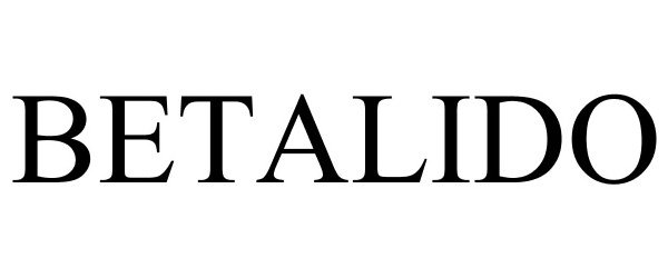 Trademark Logo BETALIDO