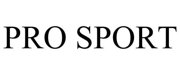 Trademark Logo PRO SPORT