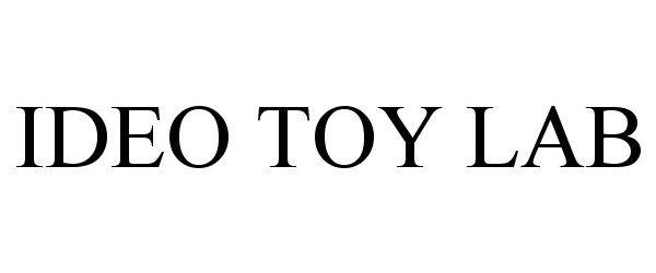 Trademark Logo IDEO TOY LAB