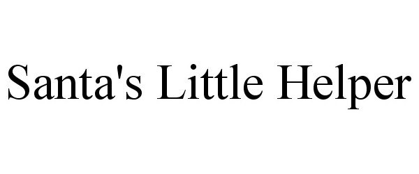 Trademark Logo SANTA'S LITTLE HELPER