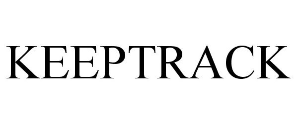Trademark Logo KEEPTRACK