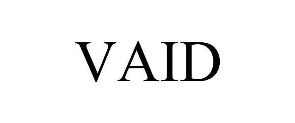 Trademark Logo VAID