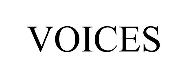 Trademark Logo VOICES