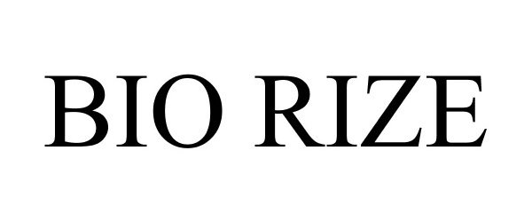 Trademark Logo BIO RIZE
