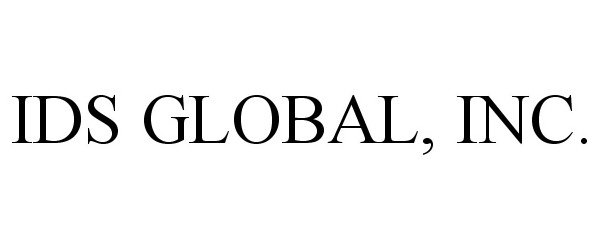 Trademark Logo IDS GLOBAL, INC.