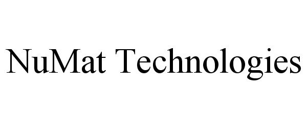 Trademark Logo NUMAT TECHNOLOGIES