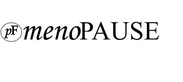 Trademark Logo PF MENOPAUSE