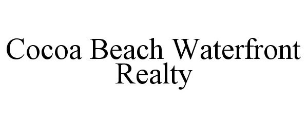  COCOA BEACH WATERFRONT REALTY