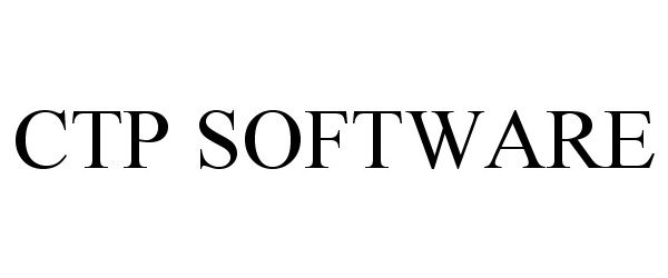 Trademark Logo CTP SOFTWARE