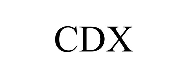 Trademark Logo CDX