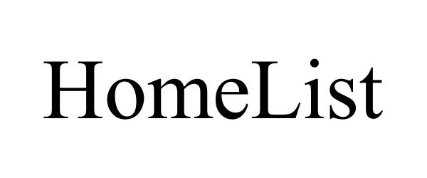 Trademark Logo HOMELIST