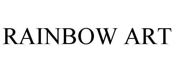 Trademark Logo RAINBOW ART