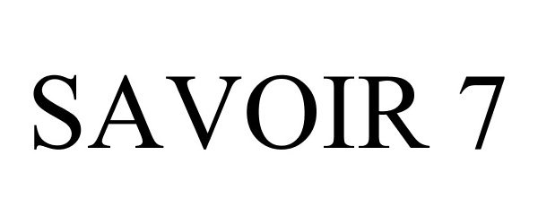 Trademark Logo SAVOIR 7