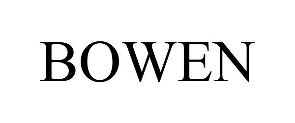 Trademark Logo BOWEN