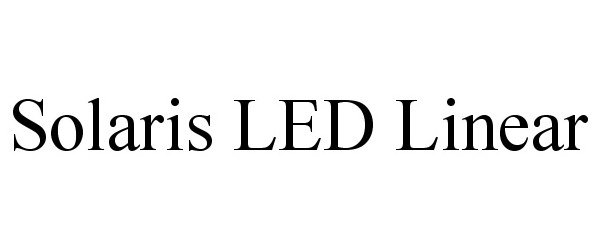 Trademark Logo SOLARIS LED LINEAR