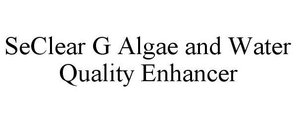  SECLEAR G ALGAE AND WATER QUALITY ENHANCER