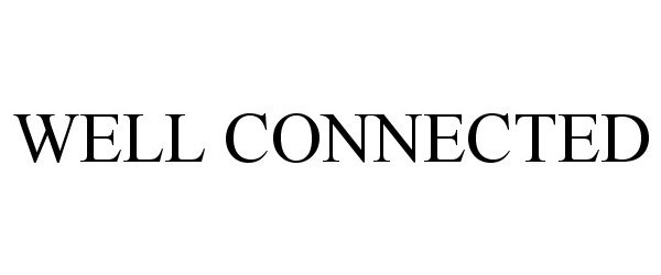 Trademark Logo WELL CONNECTED