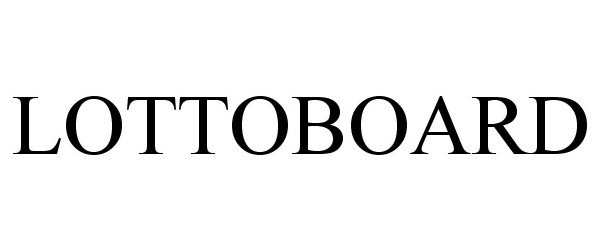 Trademark Logo LOTTOBOARD