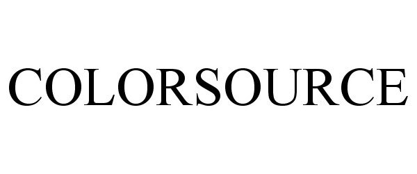 Trademark Logo COLORSOURCE