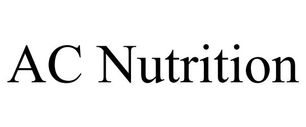 Trademark Logo AC NUTRITION