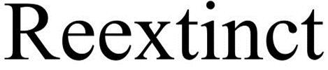 Trademark Logo REEXTINCT
