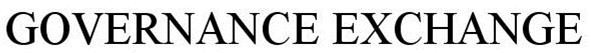 Trademark Logo GOVERNANCE EXCHANGE