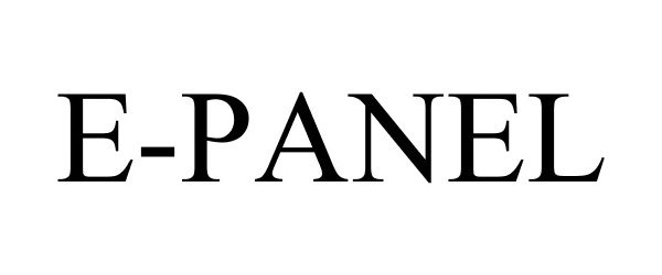 Trademark Logo E-PANEL