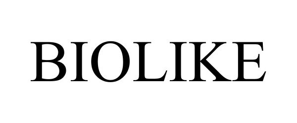 Trademark Logo BIOLIKE