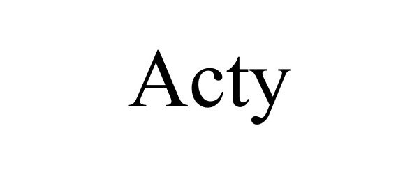 Trademark Logo ACTY