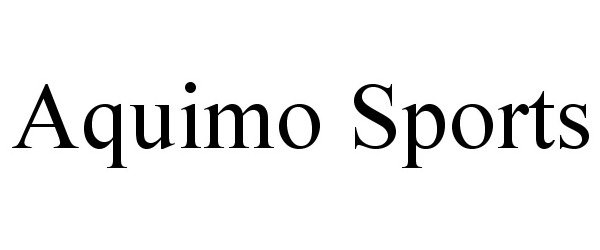 Trademark Logo AQUIMO SPORTS