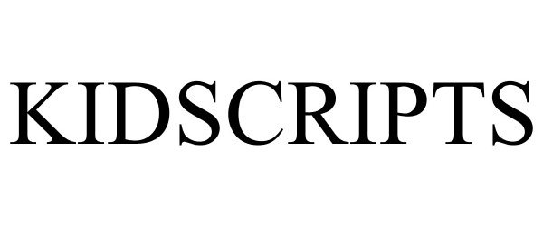 Trademark Logo KIDSCRIPTS