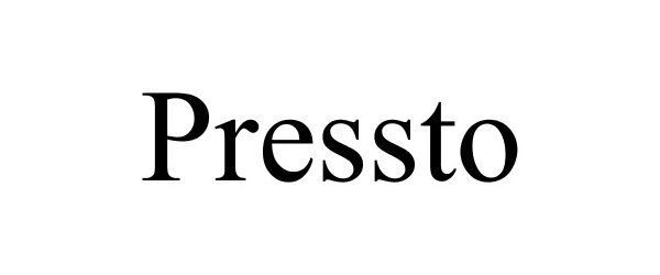 Trademark Logo PRESSTO
