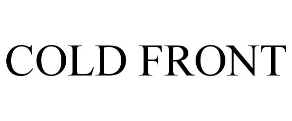 Trademark Logo COLD FRONT